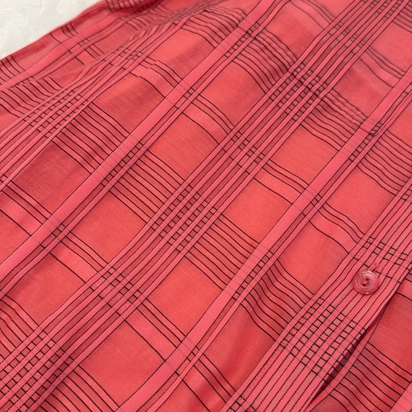 Trina Turk Aisling Print Long Sleeve Shirtdress. Size Medium - Picture 9 of 14